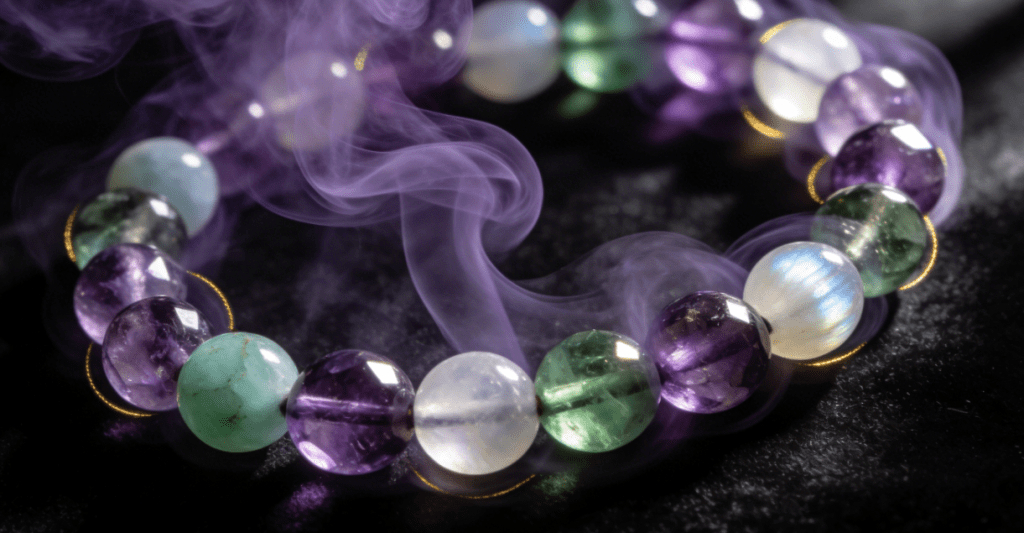 Sage smudging mala beads