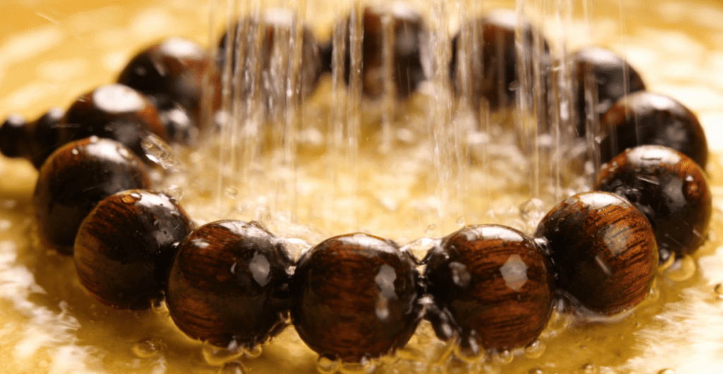 Water cleansing gemstone mala