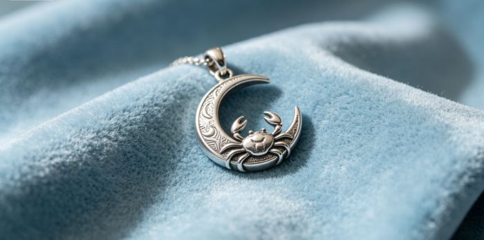 Moon-inspired Cancer pendant