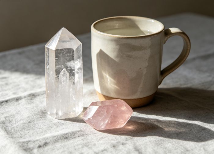 Selenite crystal setup
