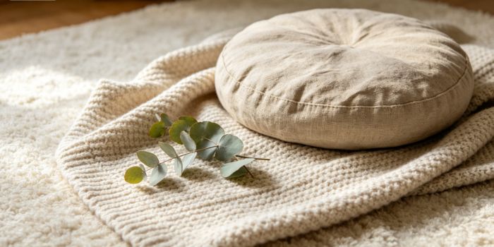 Soft cushion on carpet